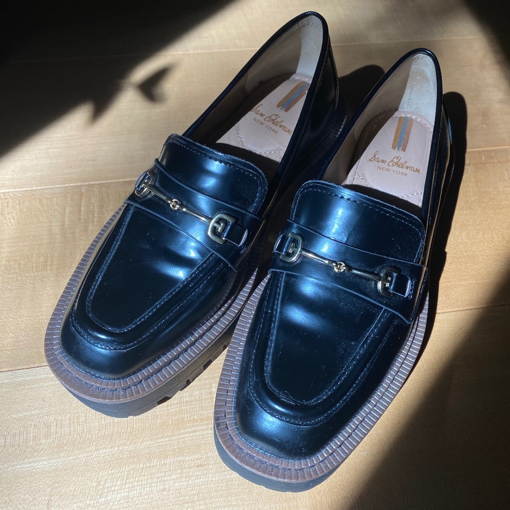 Sam Edelman platform lug sole loafers size 6